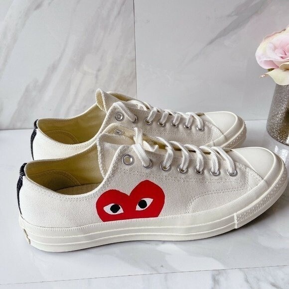 Comme des Garçons PLAY x Converse Chuck Taylor All Star 70 Sneaker Mens US 8 - Picture 5 of 11